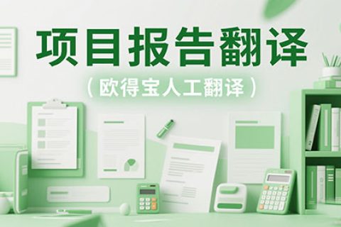 项目报告翻译公司