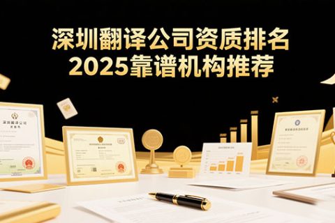 深圳翻译公司资质，2025靠谱机构推荐