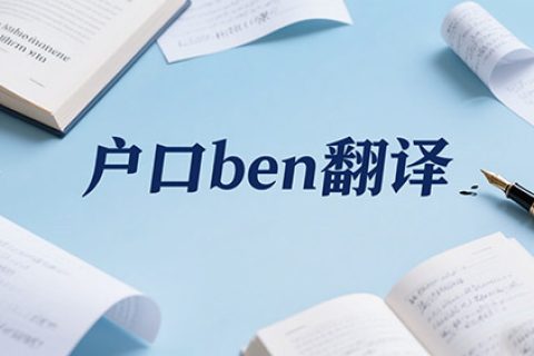户口本翻译