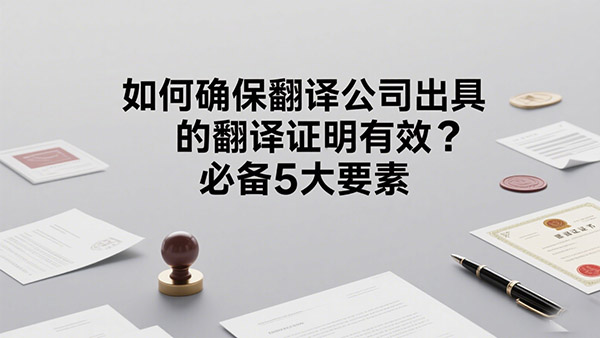 翻译公司出具的翻译证明