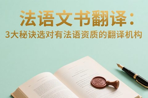 法语文书翻译