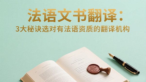 法语文书翻译