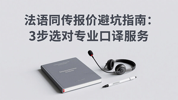 法语同传报价