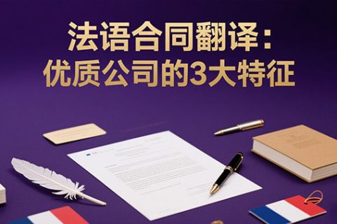 法语合同翻译