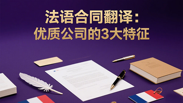 法语合同翻译