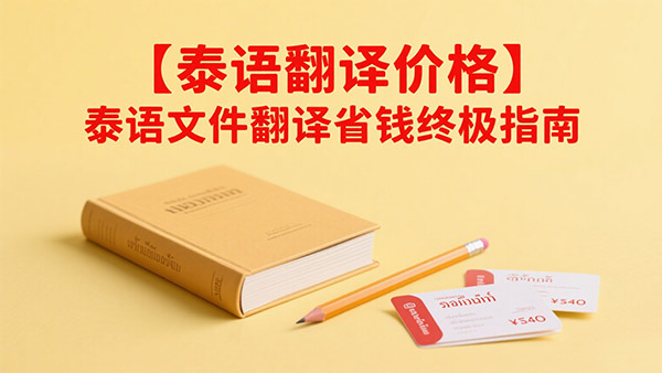 泰语翻译价格