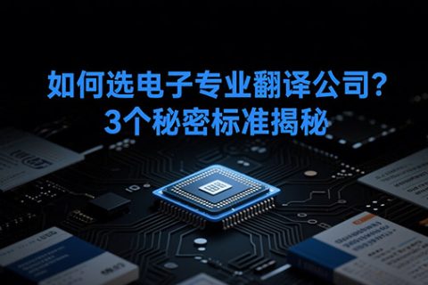 电子专业翻译