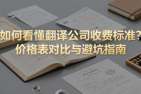 如何看懂翻译公司收费标准？价格表对比与避坑指南