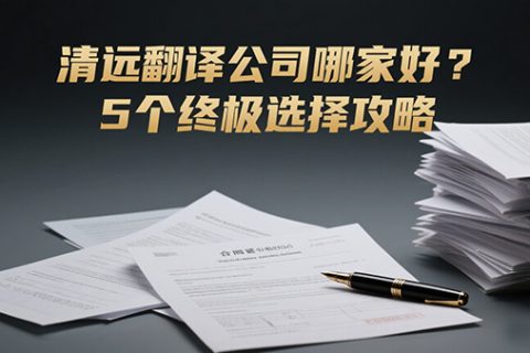 清远翻译公司