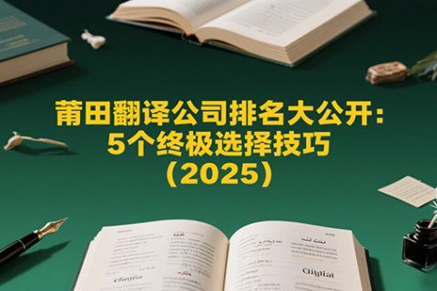 莆田翻译公司