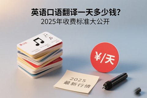 英语口语翻译一天的收费
