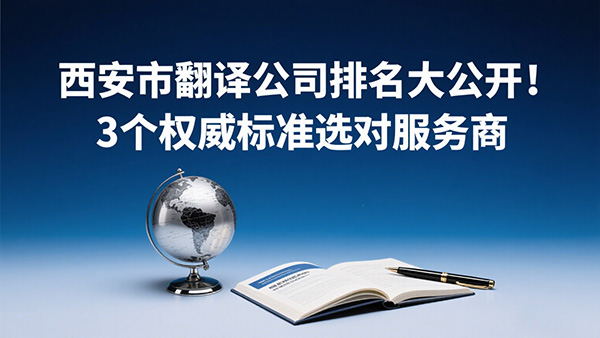 西安市翻译公司排名