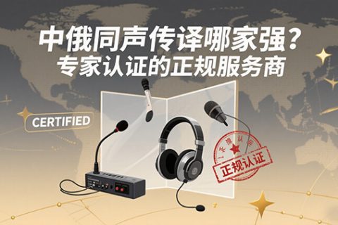 中俄同声传译哪家强