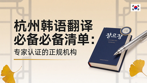 杭州韩语翻译