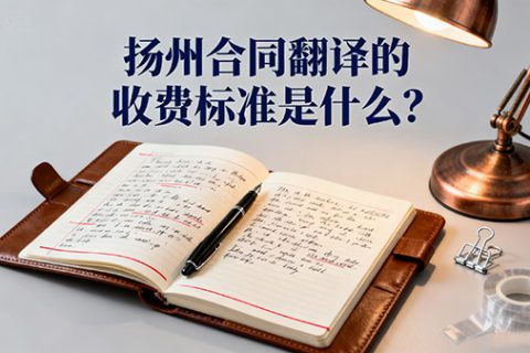 扬州合同翻译收费标准