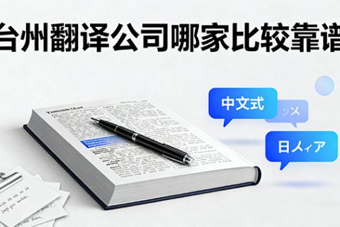 台州翻译公司哪家比较靠谱