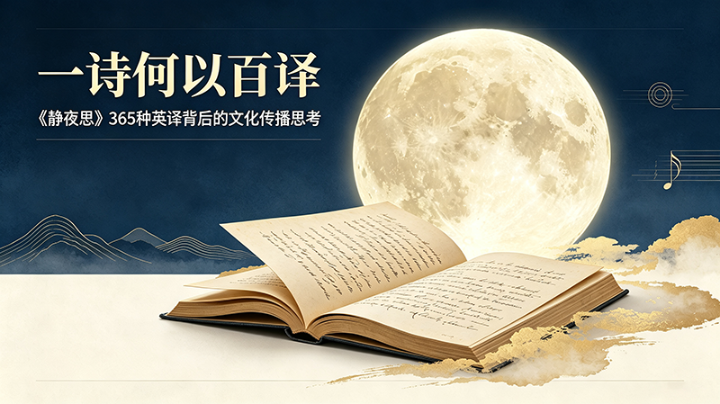 一诗百译,诗意跨洋:《静夜思》365 种英译,探讨古典诗词对外传播之路