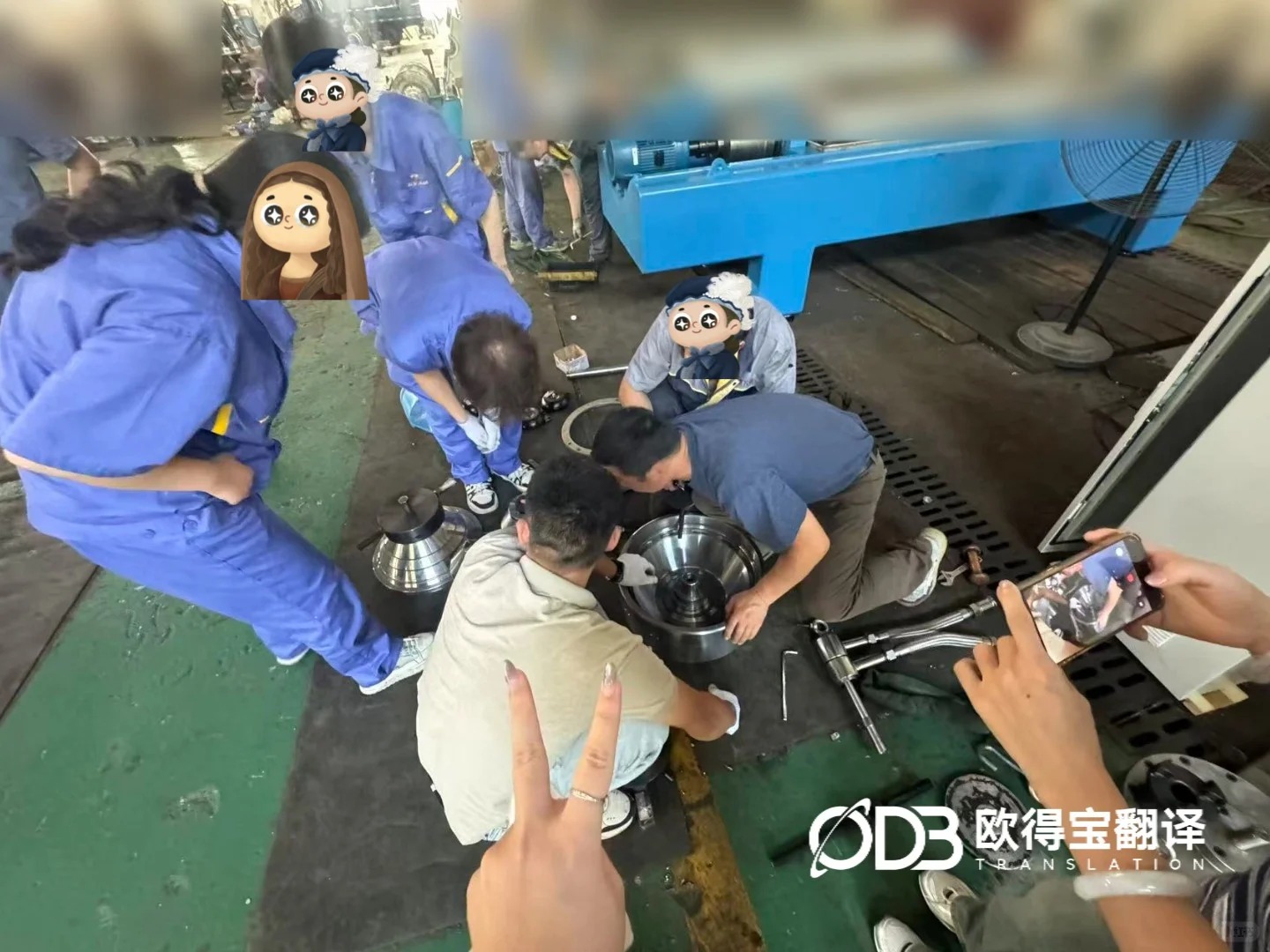 精验精工设备出海!欧得宝圆满交付南京机械设备验收越南语口译