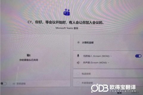 欧得宝翻译完成光伏行业线上会议英语口译服务