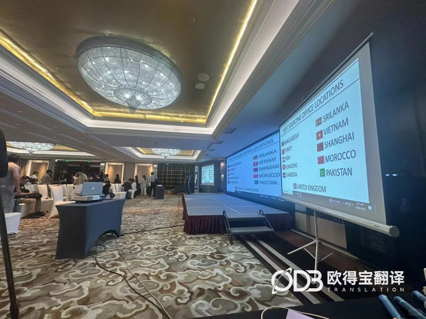 上海纺织服装供应商大会英语交替传译|欧得宝翻译行业峰会交传交付