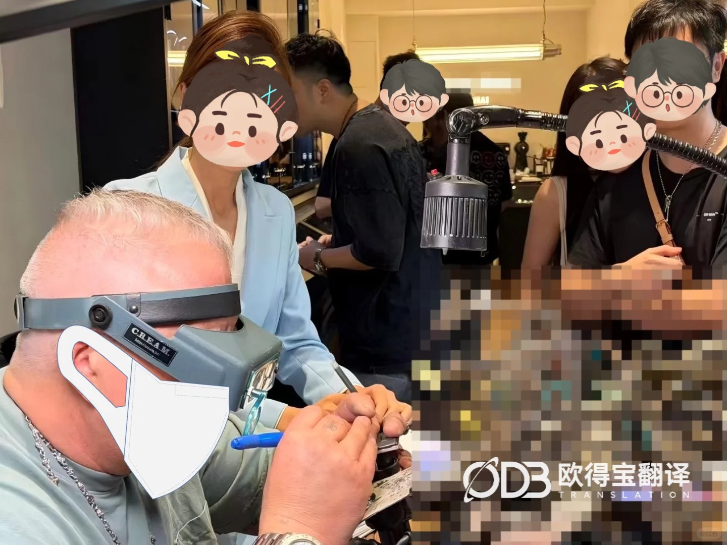 上海饰品雕刻活动英语口译｜欧得宝翻译工艺文创涉外交流口译交付