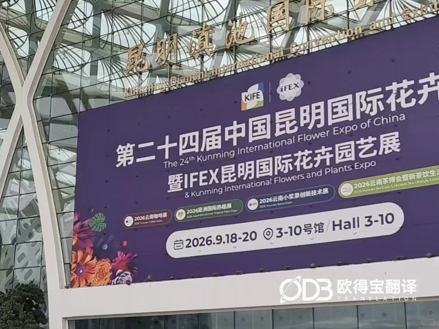 昆明花卉展会英语口译|欧得宝翻译助力云花产业绽放国际市场